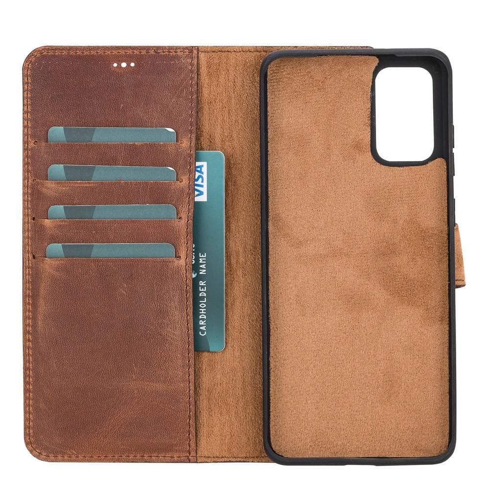 Magic Samsung  Series Detachable Genuine Leather Wallet Case - MW