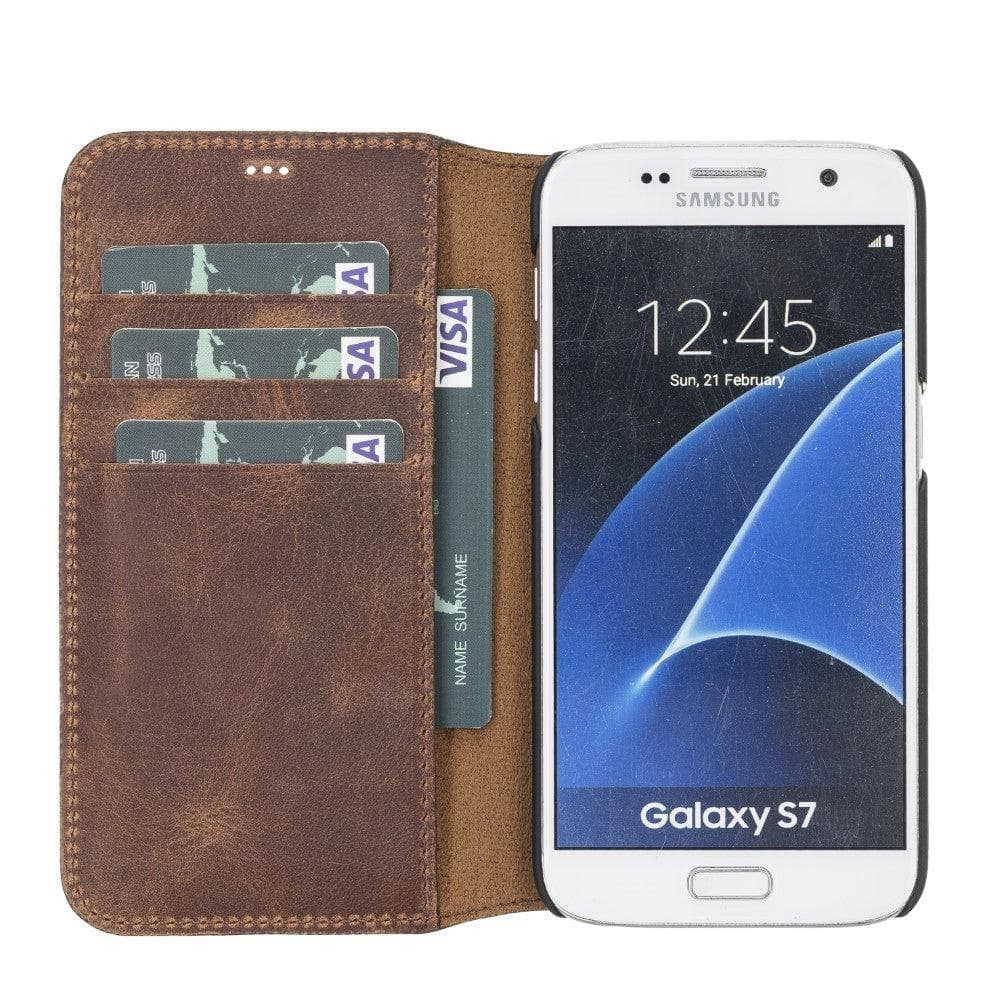 Samsung  Galaxy  Series Detachable Leather Case / WC - Wallet Case