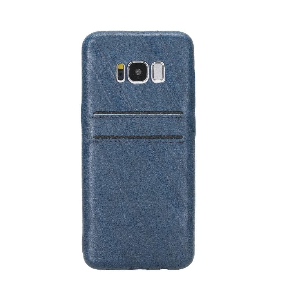 Samsung S8 Series Leather Ultra Cover Card Holder - Samsung S8 Plus / Creased Dark Blue