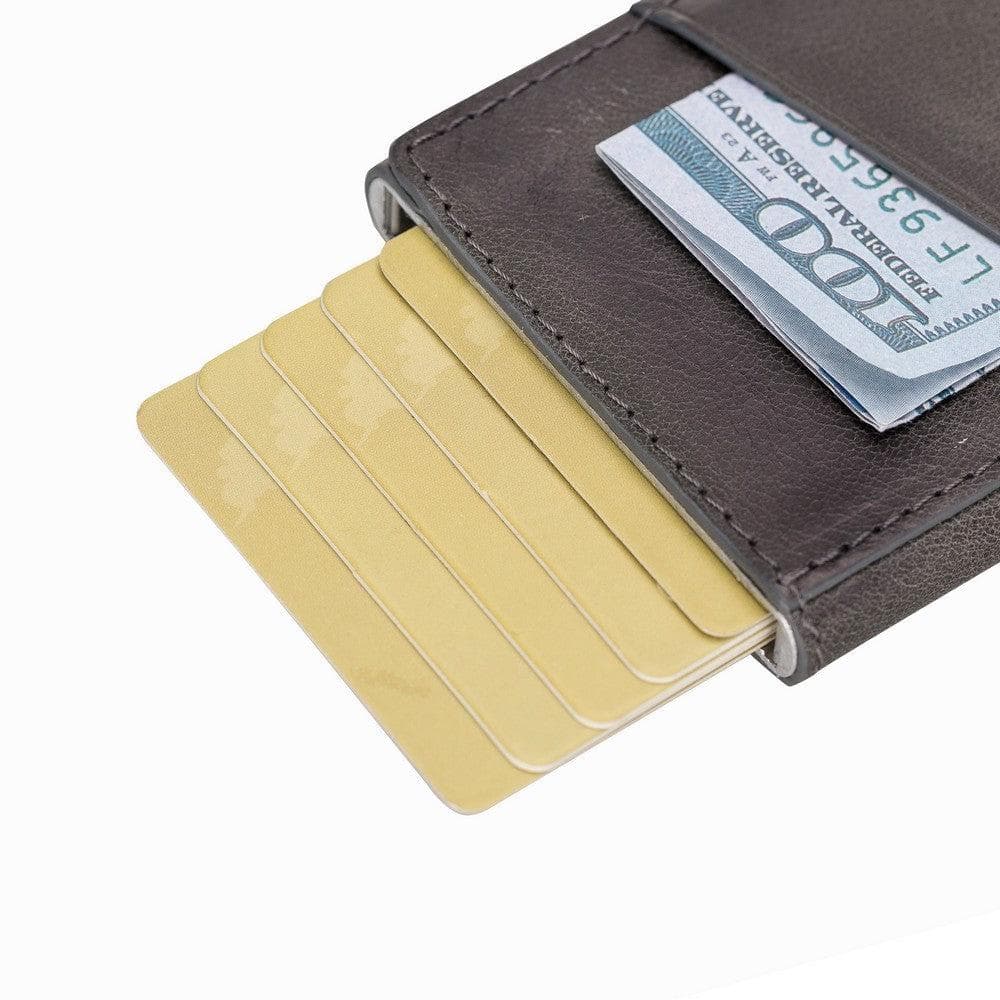 Torres Genuine Leather Mechanical Card Holder