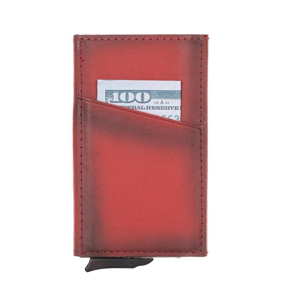 Torres Genuine Leather Mechanical Card Holder