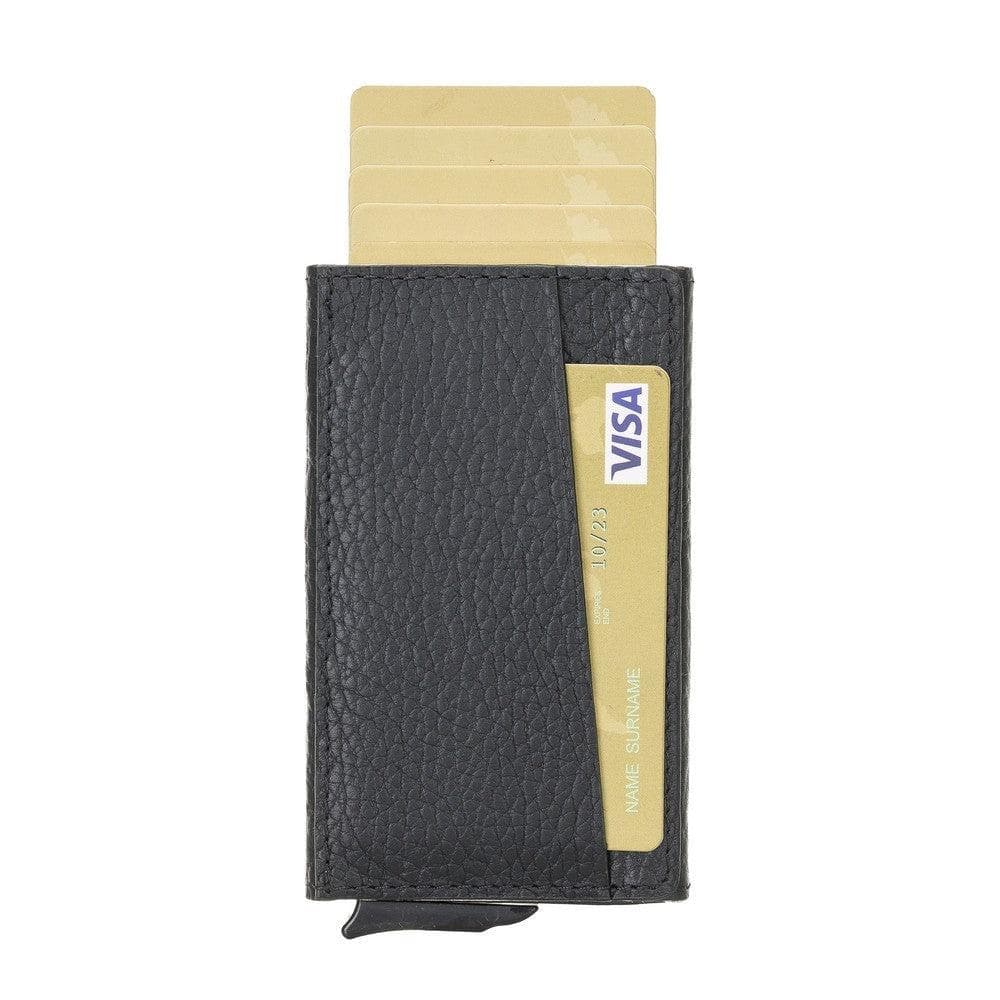 Torres Genuine Leather Mechanical Card Holder