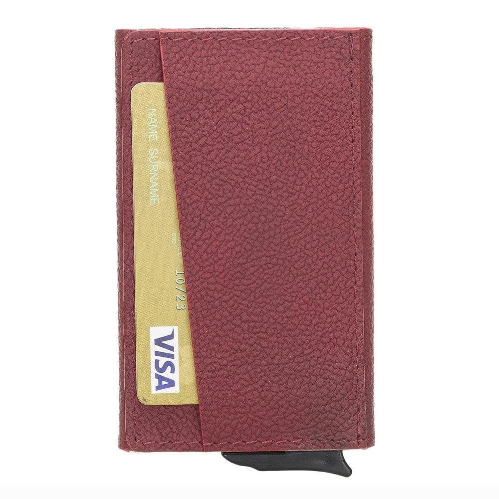 Torres Genuine Leather Mechanical Card Holder