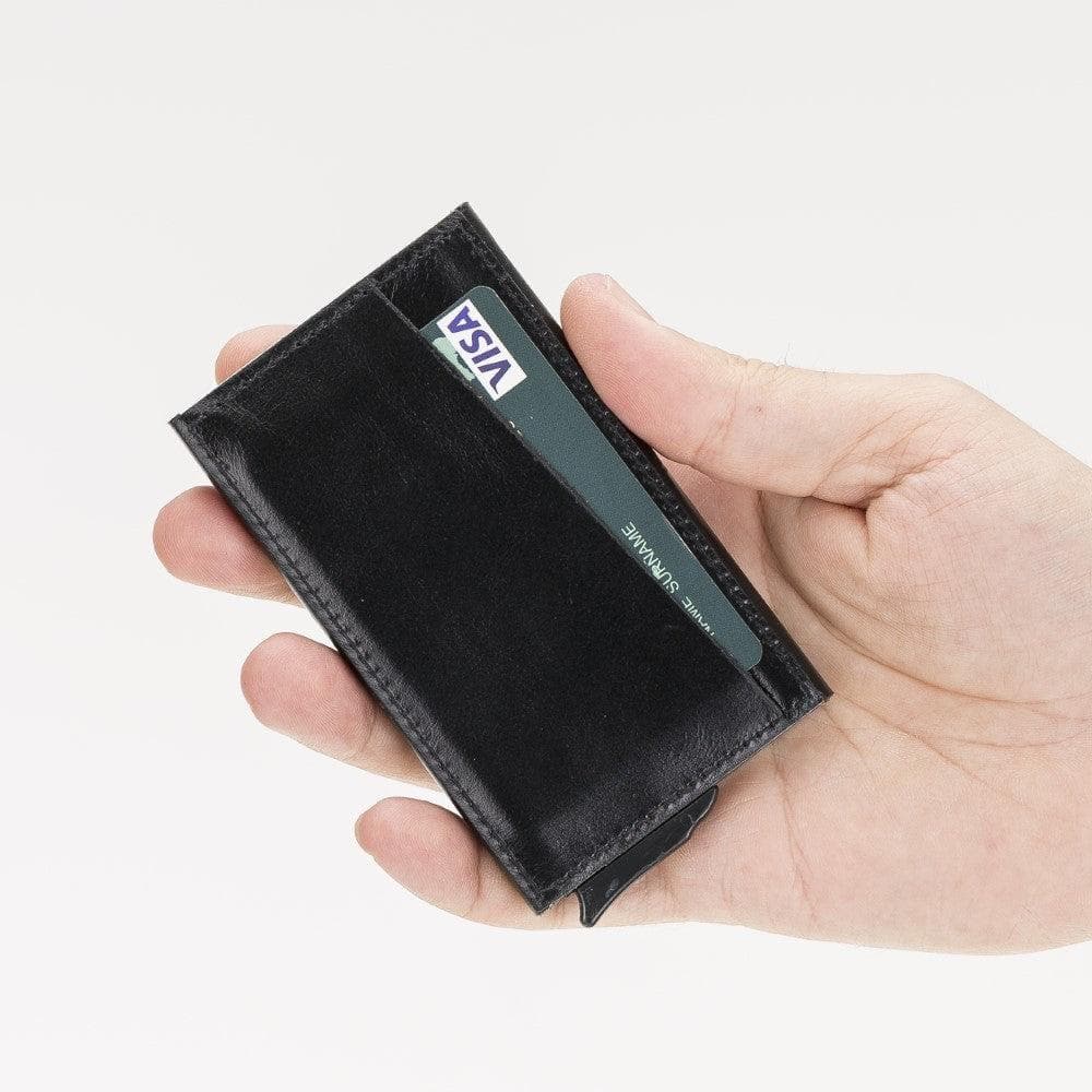 Torres Genuine Leather Mechanical Card Holder