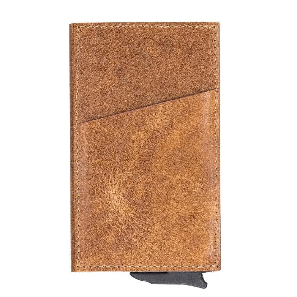 Torres Genuine Leather Mechanical Card Holder