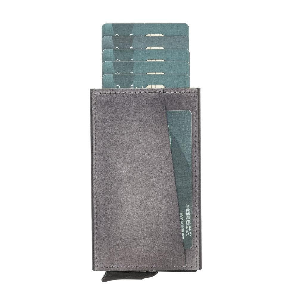 Torres Genuine Leather Mechanical Card Holder