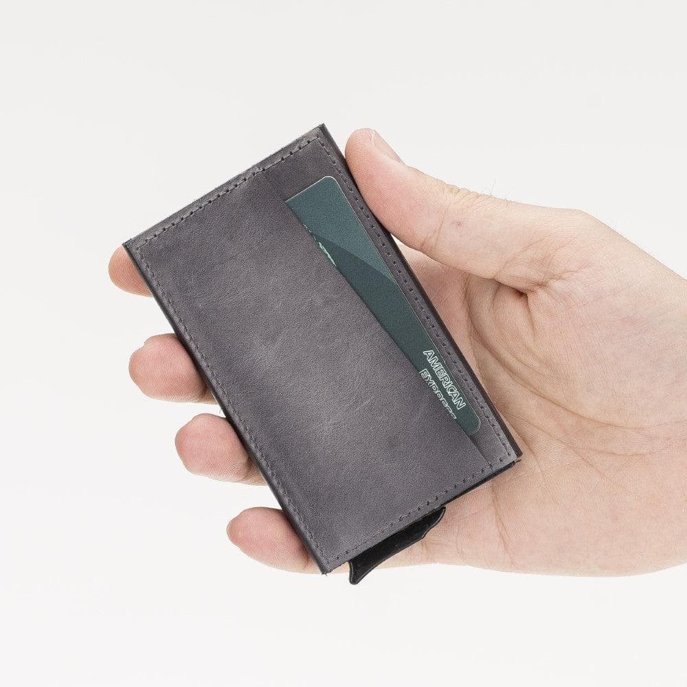 Torres Genuine Leather Mechanical Card Holder