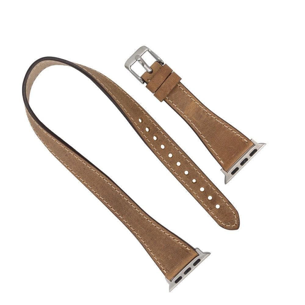 Bristol Double Tour Slim FitBit Leather Watch Straps