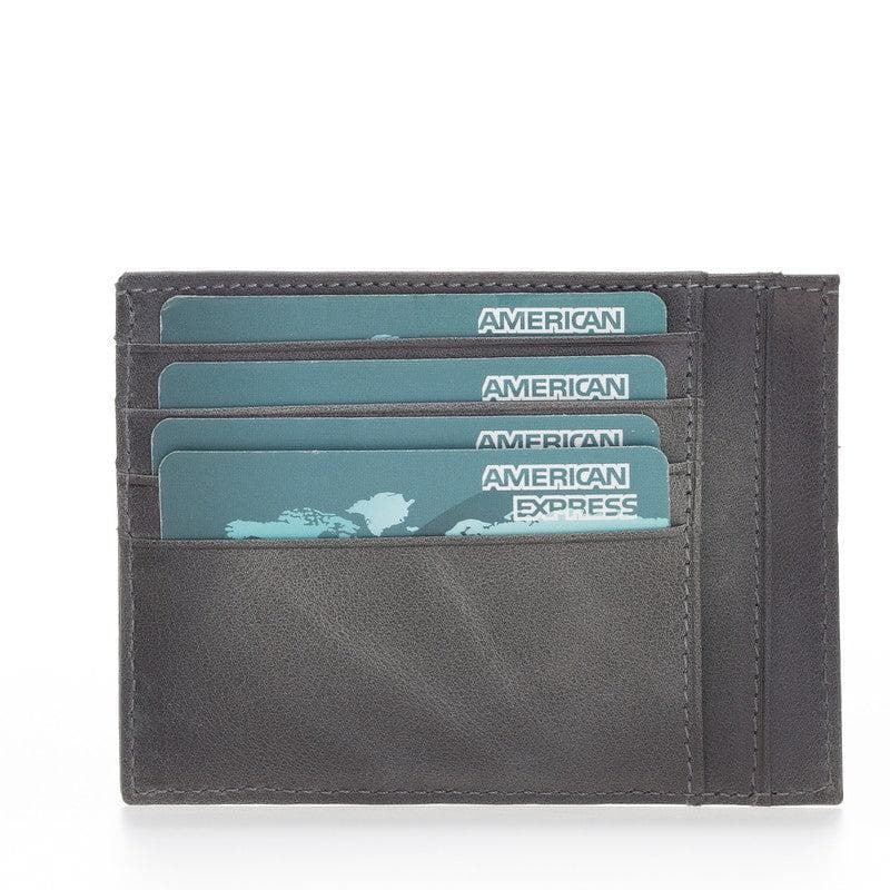 Zip Genuine Leather Card Holder