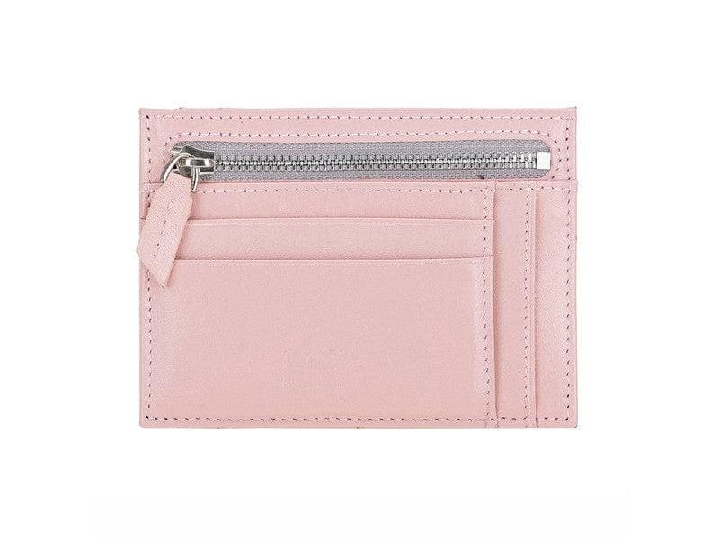 Zip Genuine Leather Card Holder