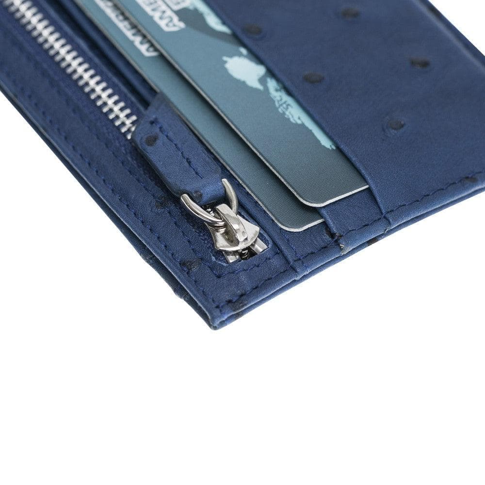 Zip Genuine Leather Card Holder