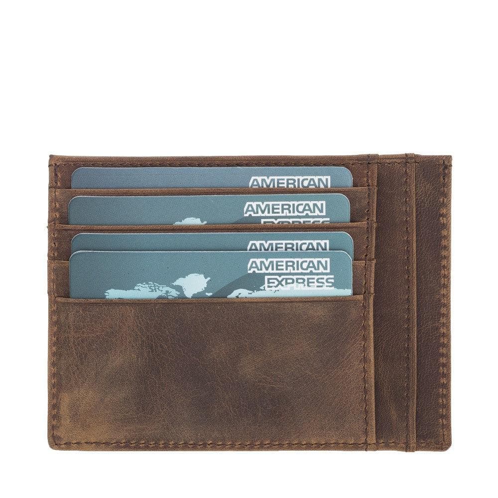 Zip Genuine Leather Card Holder