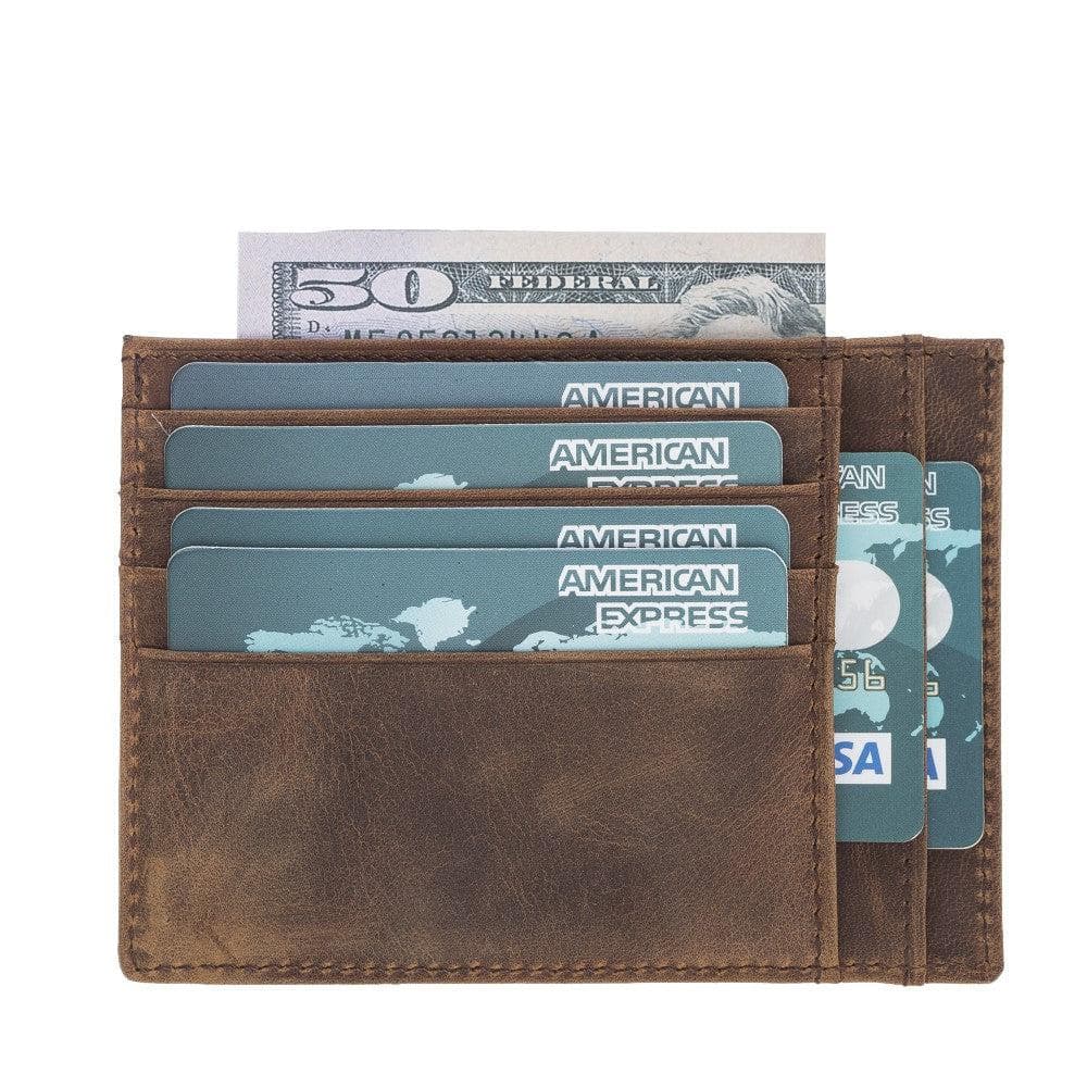 Zip Genuine Leather Card Holder