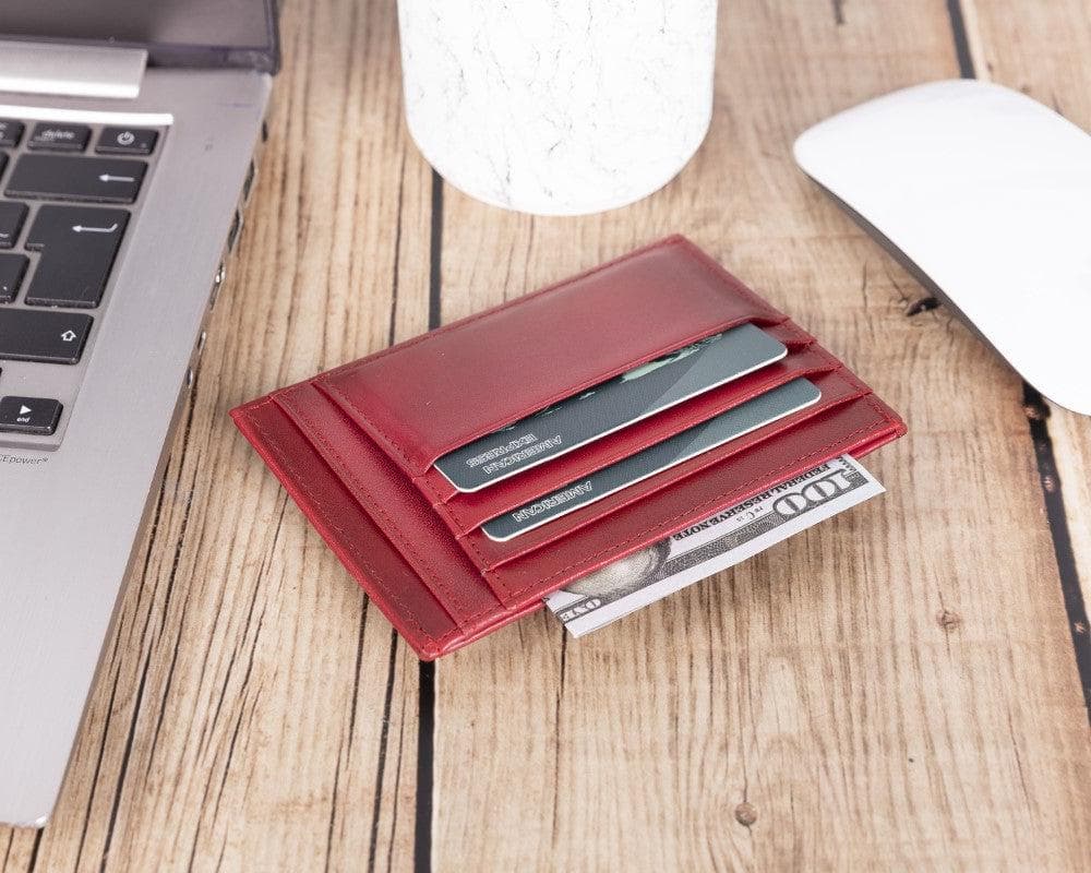 Zip Genuine Leather Card Holder