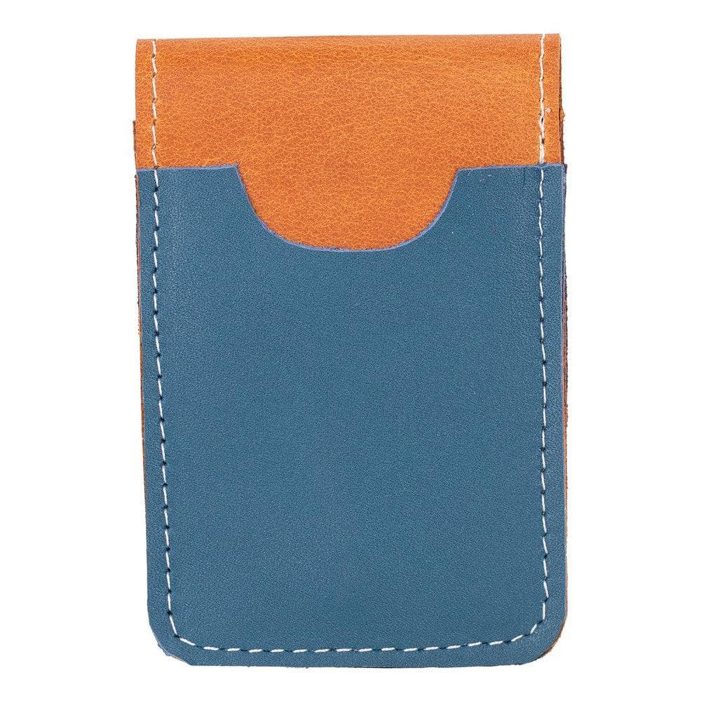 Bella Leather Card Holder Blue Bouletta