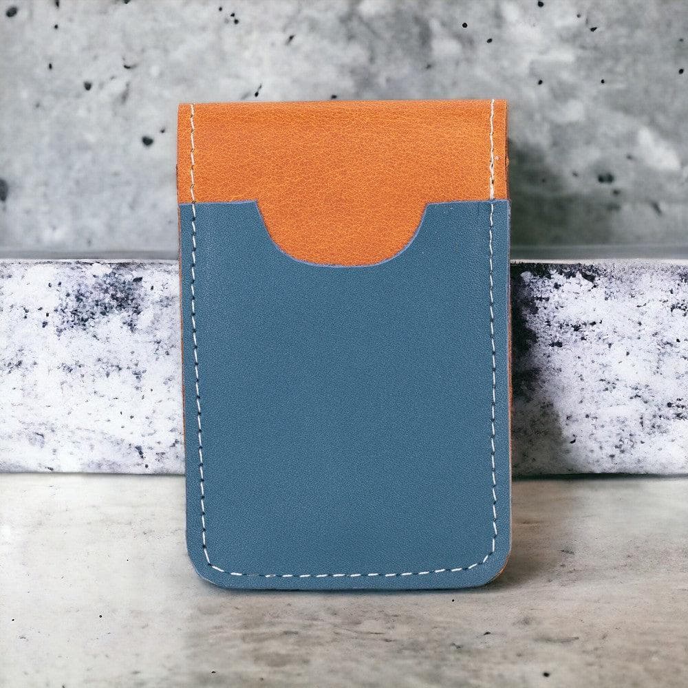 Bella Leather Card Holder Blue Bouletta