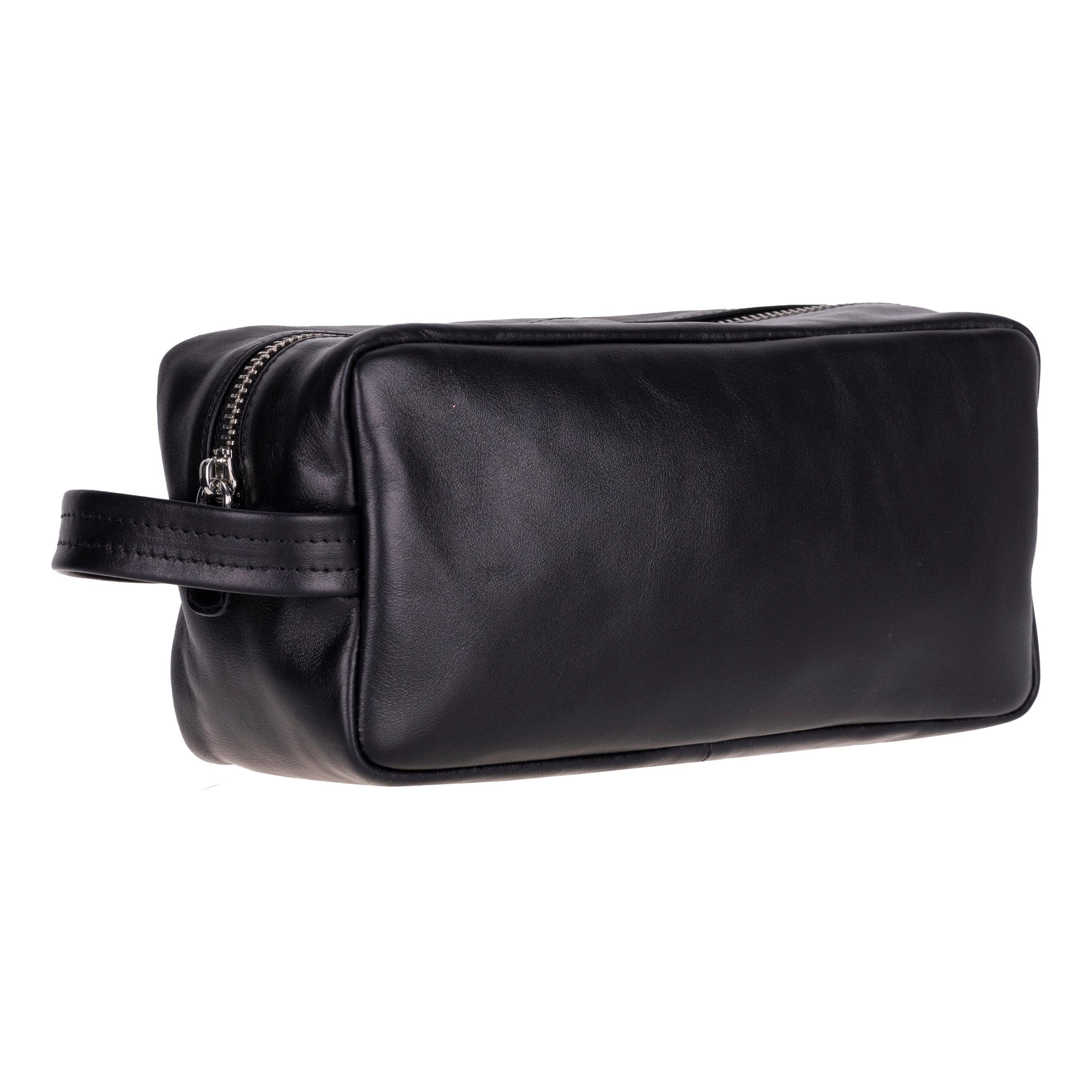 Biel Leather Dopp Kit Black Bouletta