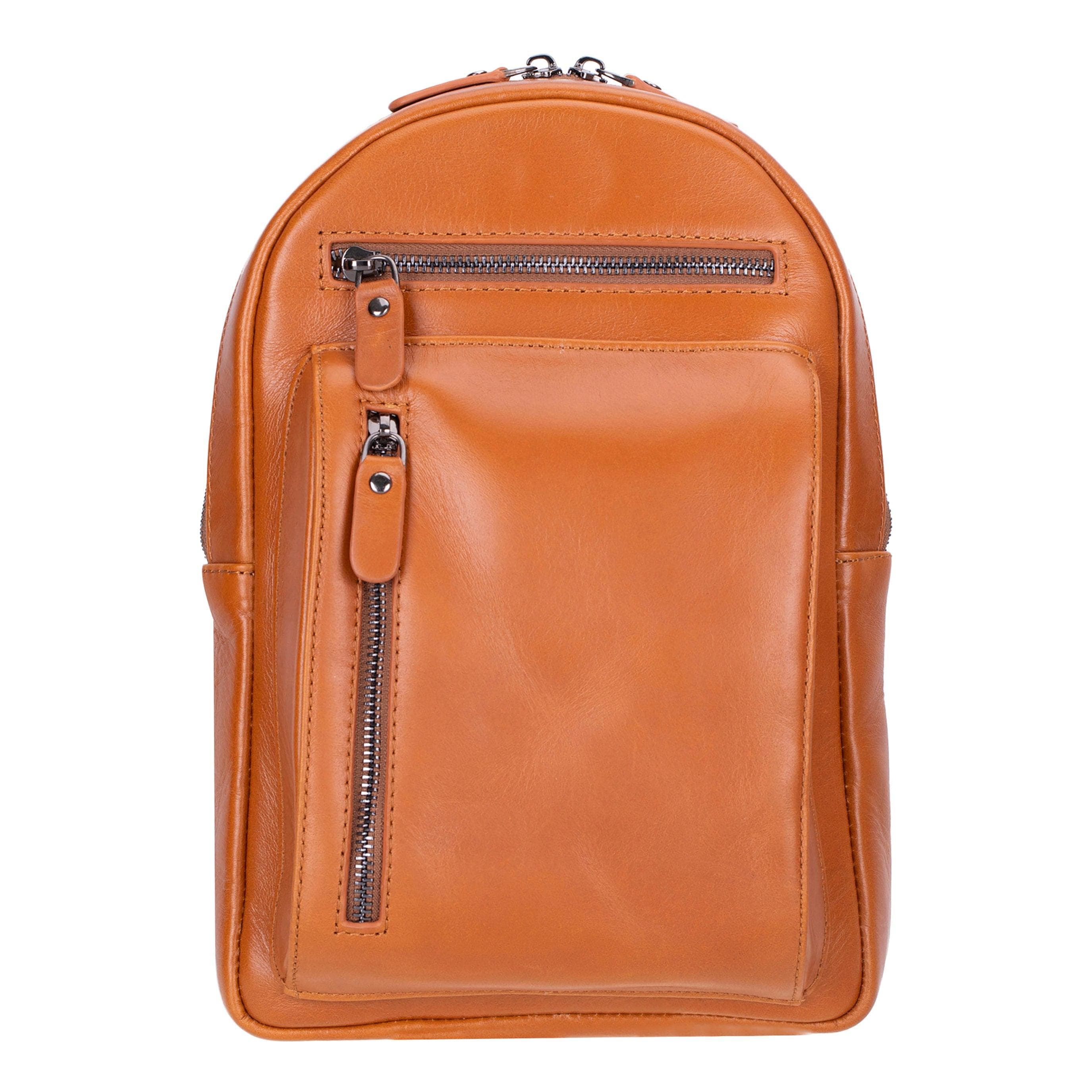 Blake Leather Crossbody Bag Tan Bouletta
