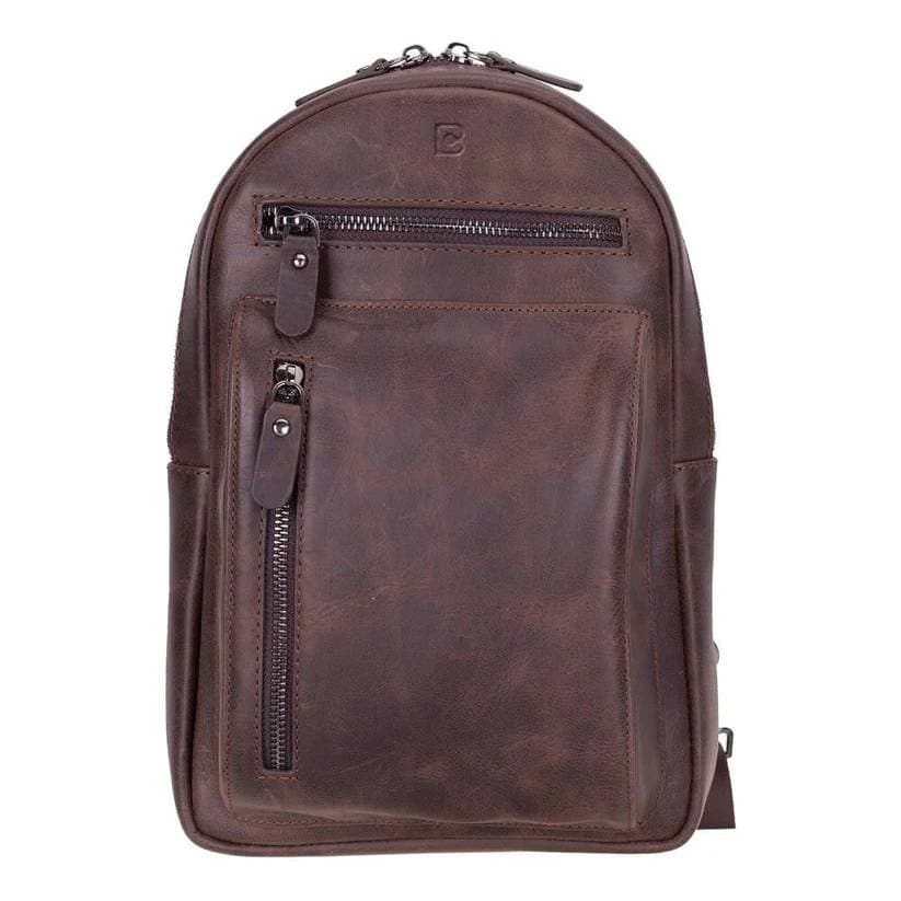 Blake Leather Crossbody Bag Brown Bouletta