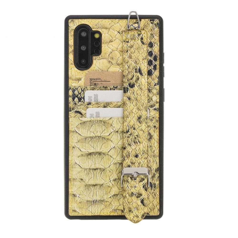 Bouletta Note 10 Series Flex Cover With Hand Strap Note 10 Plus / Snake Yellow / Leather Bouletta LTD