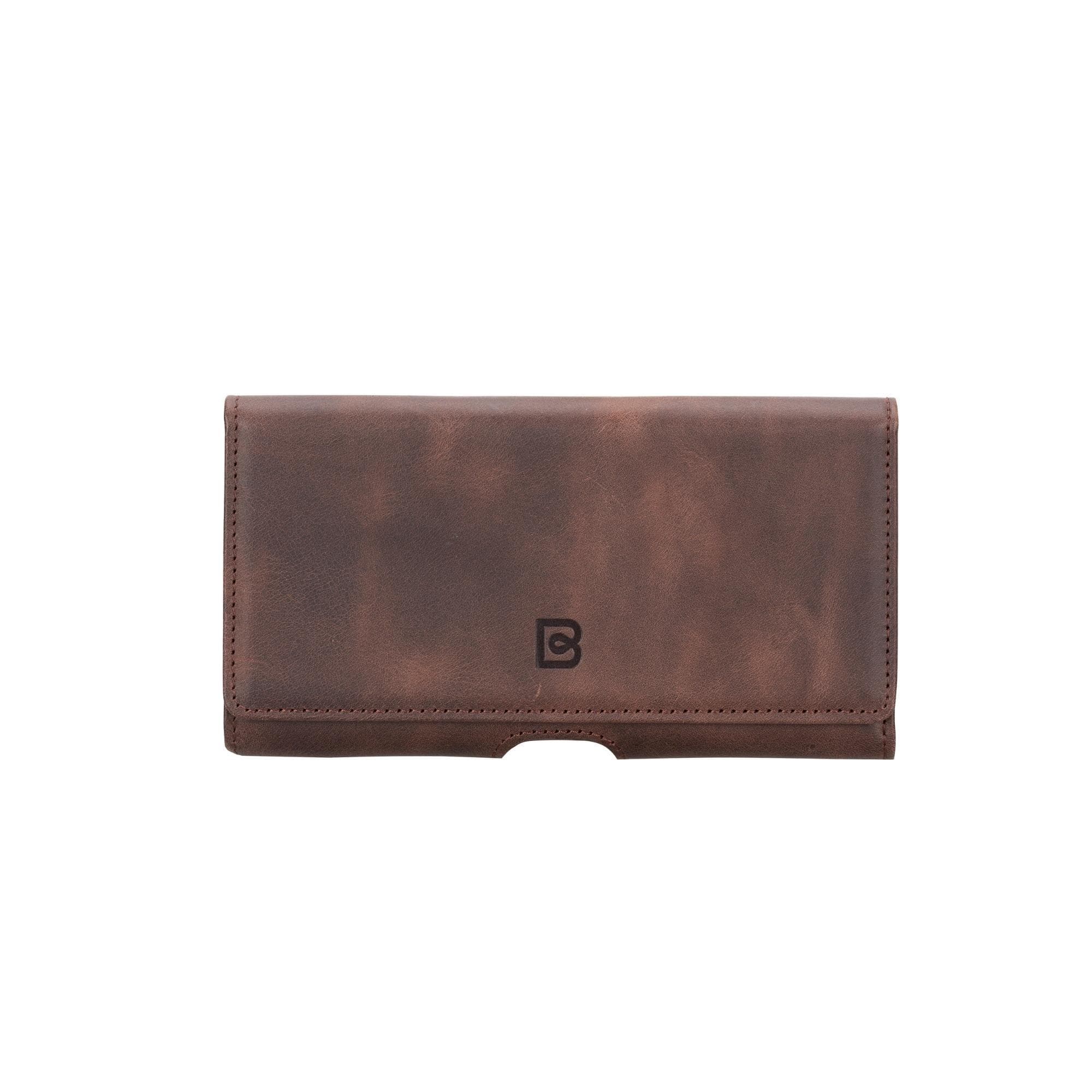 Bouletta Titan Universal Clutch-RST1-6.1',6,8'- Waist Belt Attachable Leather Case for iPhone Phones 6.8" / Tiguan Brown Bouletta LTD