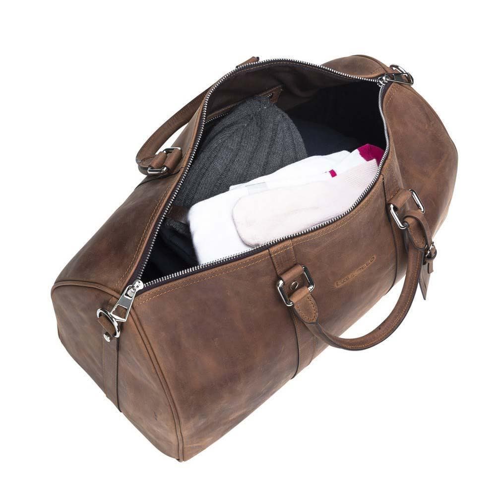 Caira Leather Travel Bag Bouletta