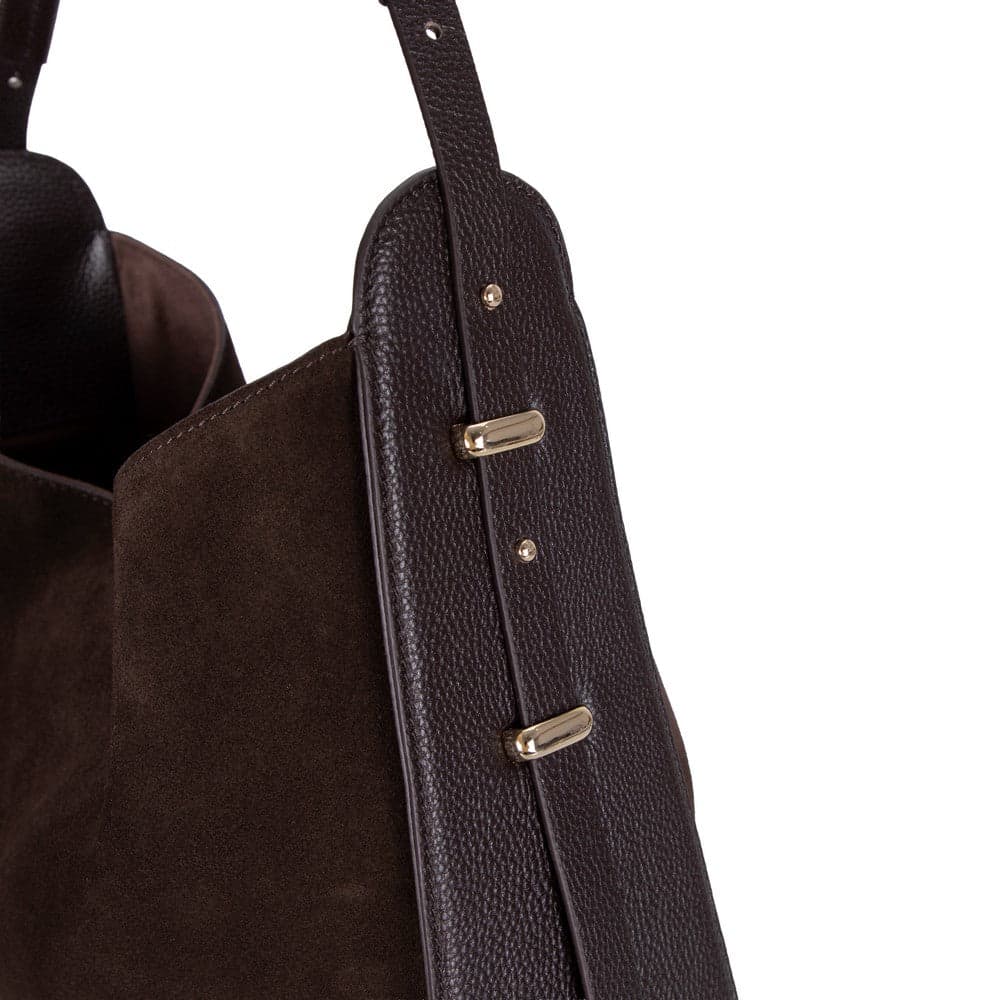 Carina Suede Leather Women's Bag Bouletta