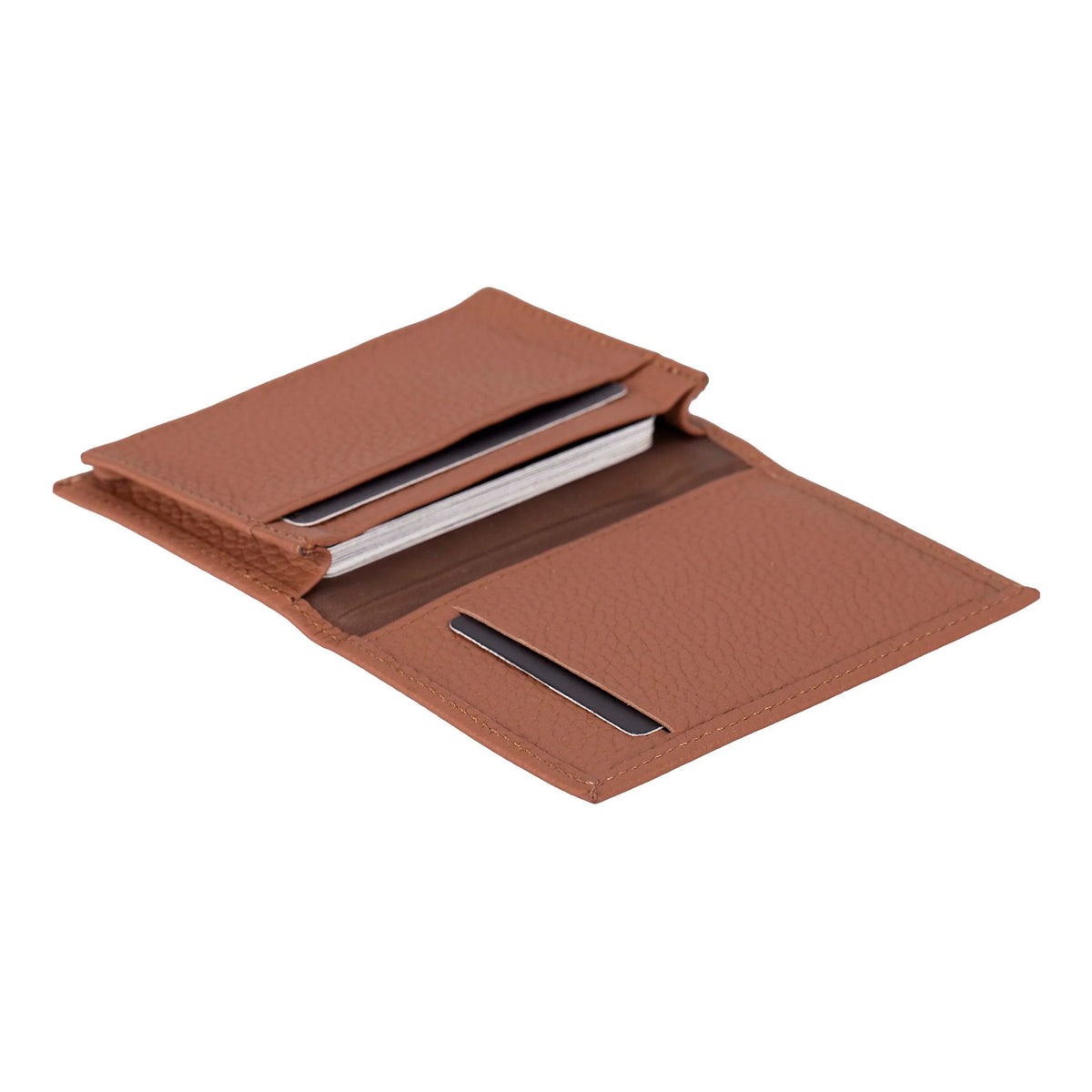 Carto Leather Card Holder Tan Bouletta