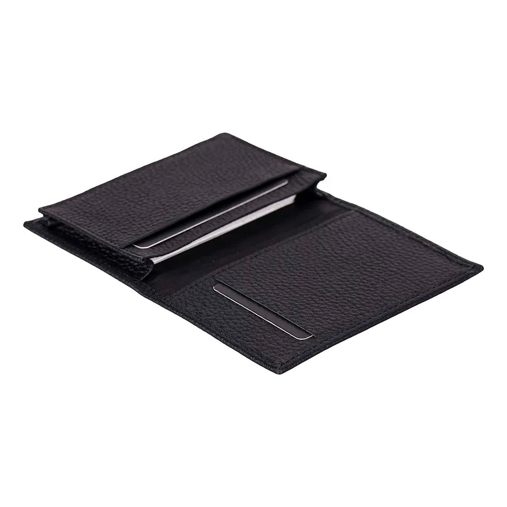 Carto Leather Card Holder Black Bouletta
