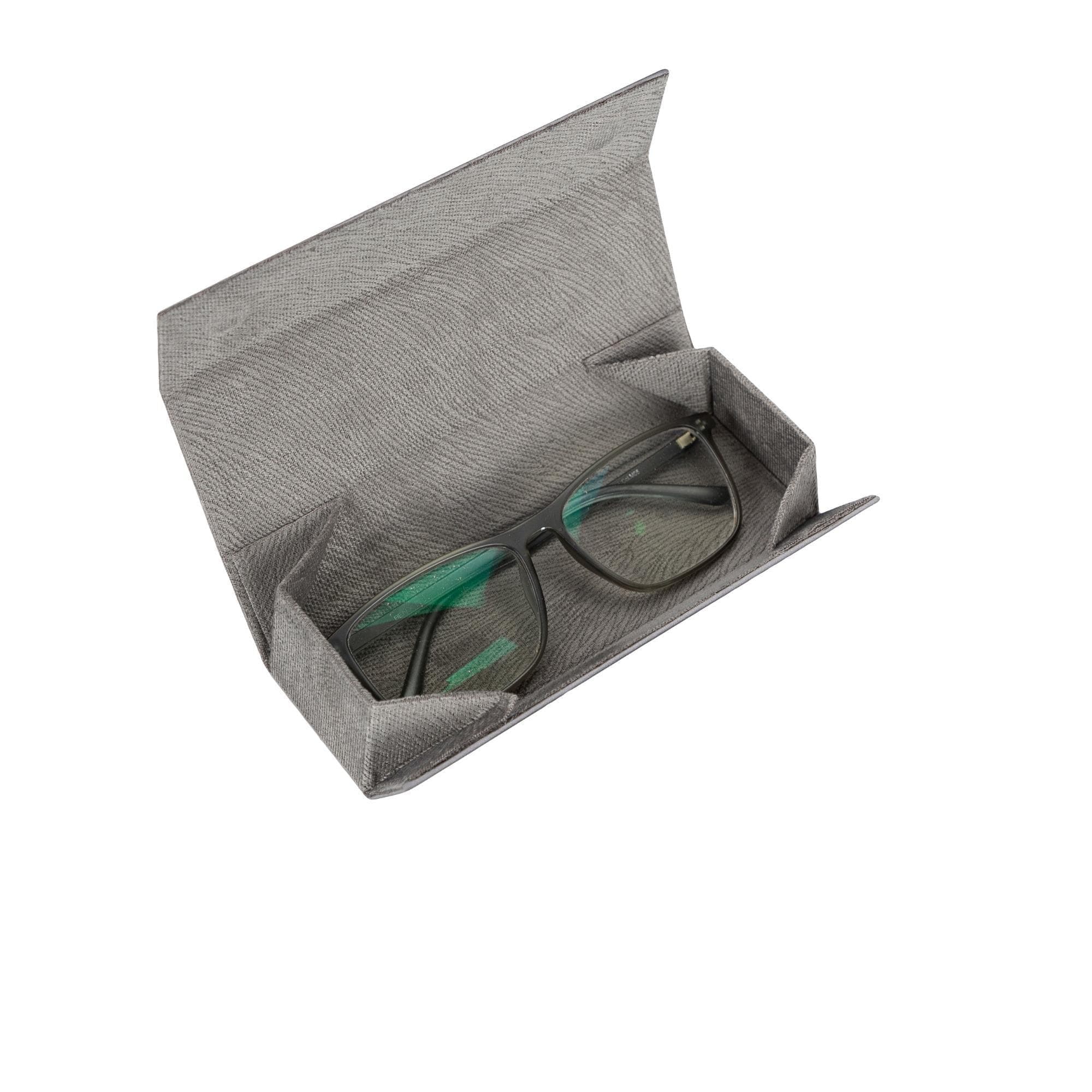 Clever Leather Glasses Case Gray Bouletta