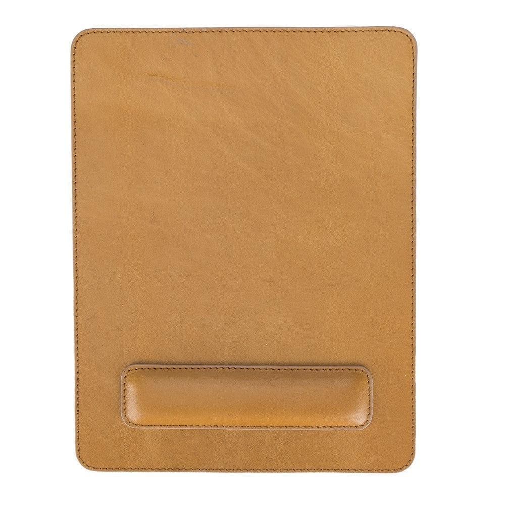 Comfy Genuine Leather Mouse Pad Goldenrod Bouletta