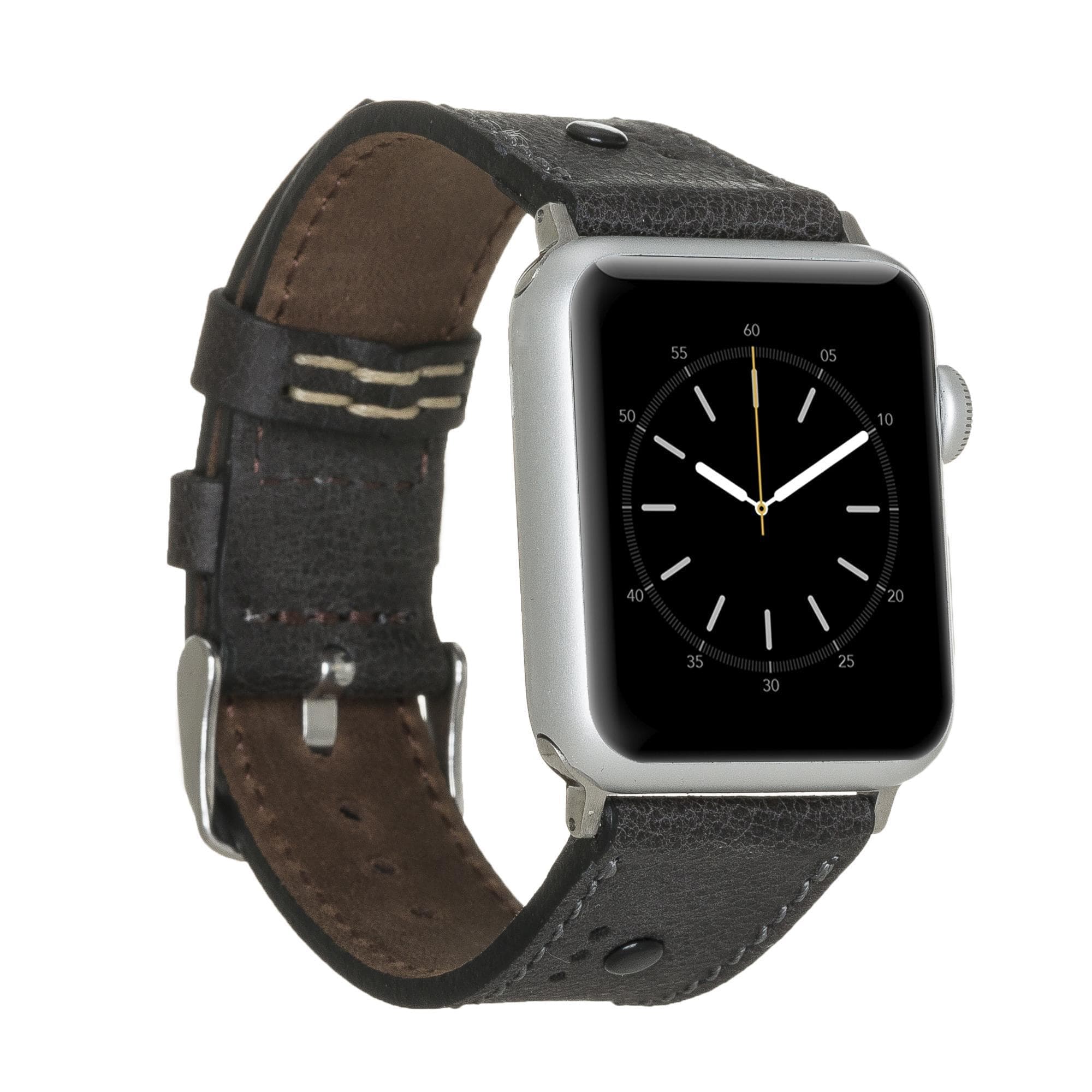 Coventry Classic Apple Watch Leather Straps Tiguan Black-BA4 Bouletta