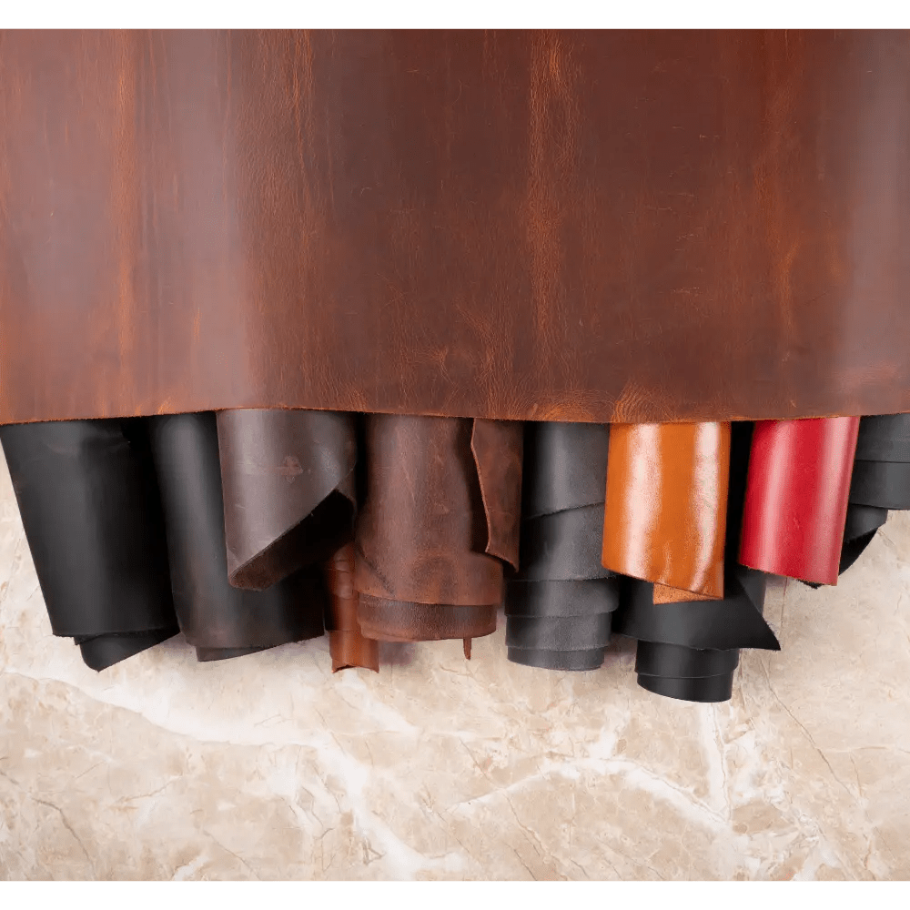 Custom Size Genuine Leather Piece - Cut-to-Size Leather Sheet Bouletta