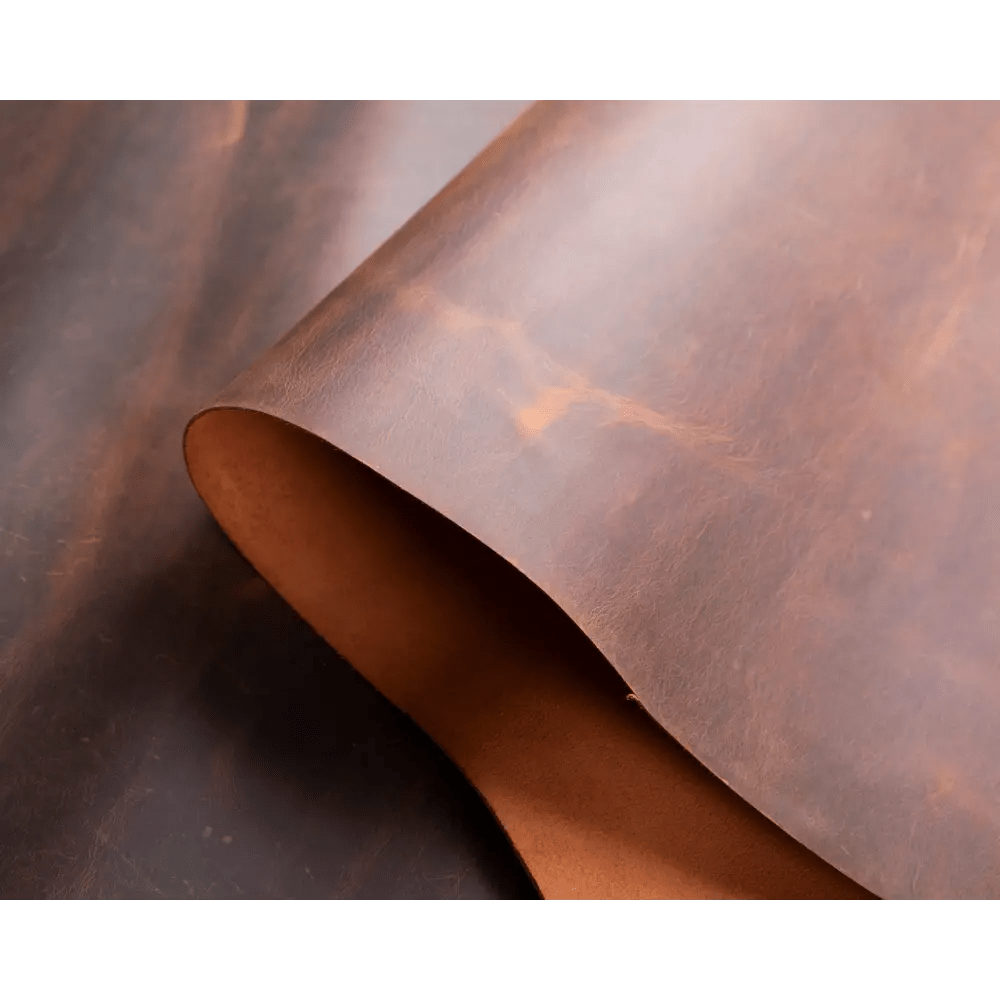 Custom Size Genuine Leather Piece - Cut-to-Size Leather Sheet Saddle Brown / 45 Cm X 70 Cm Bouletta