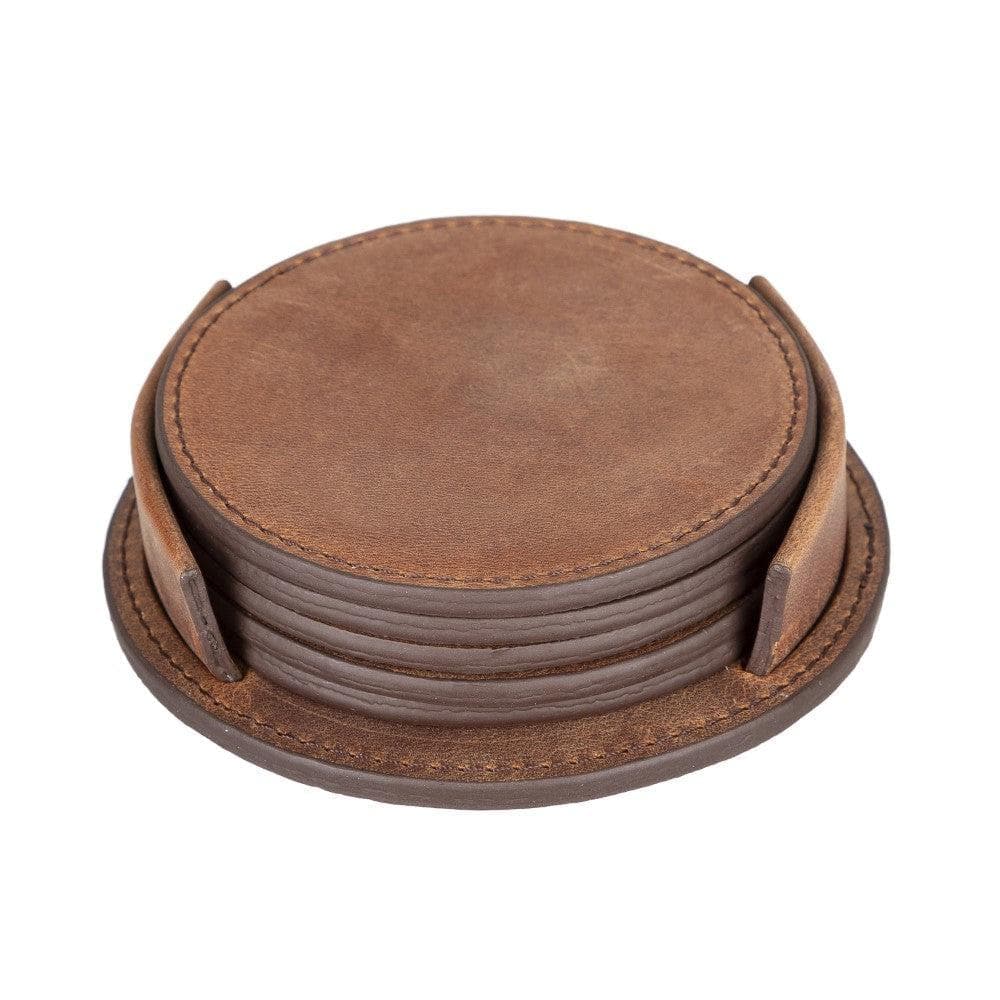 Divine Leather Cup Coaster Set Bouletta