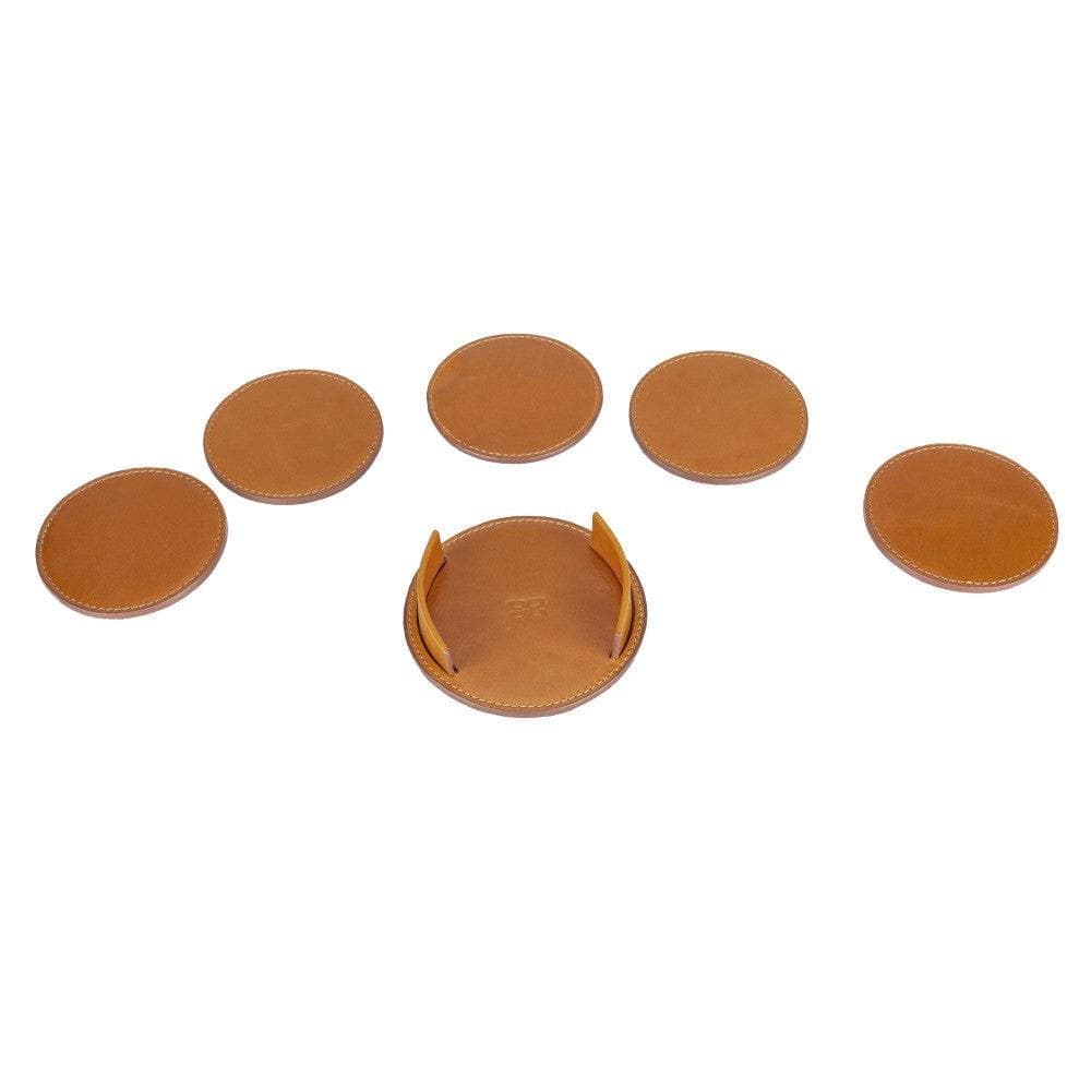 Divine Leather Cup Coaster Set Bouletta