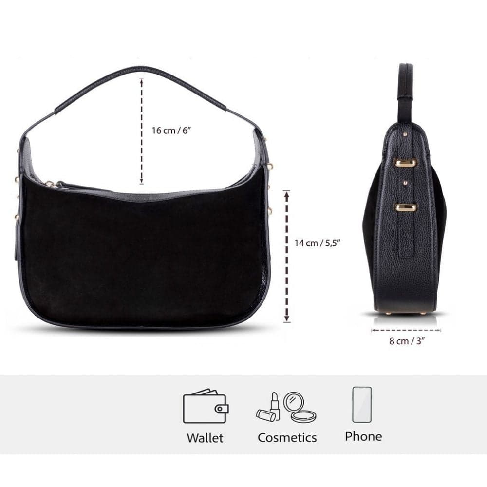 Dolcezza Suede Leather Women's Bag Bouletta