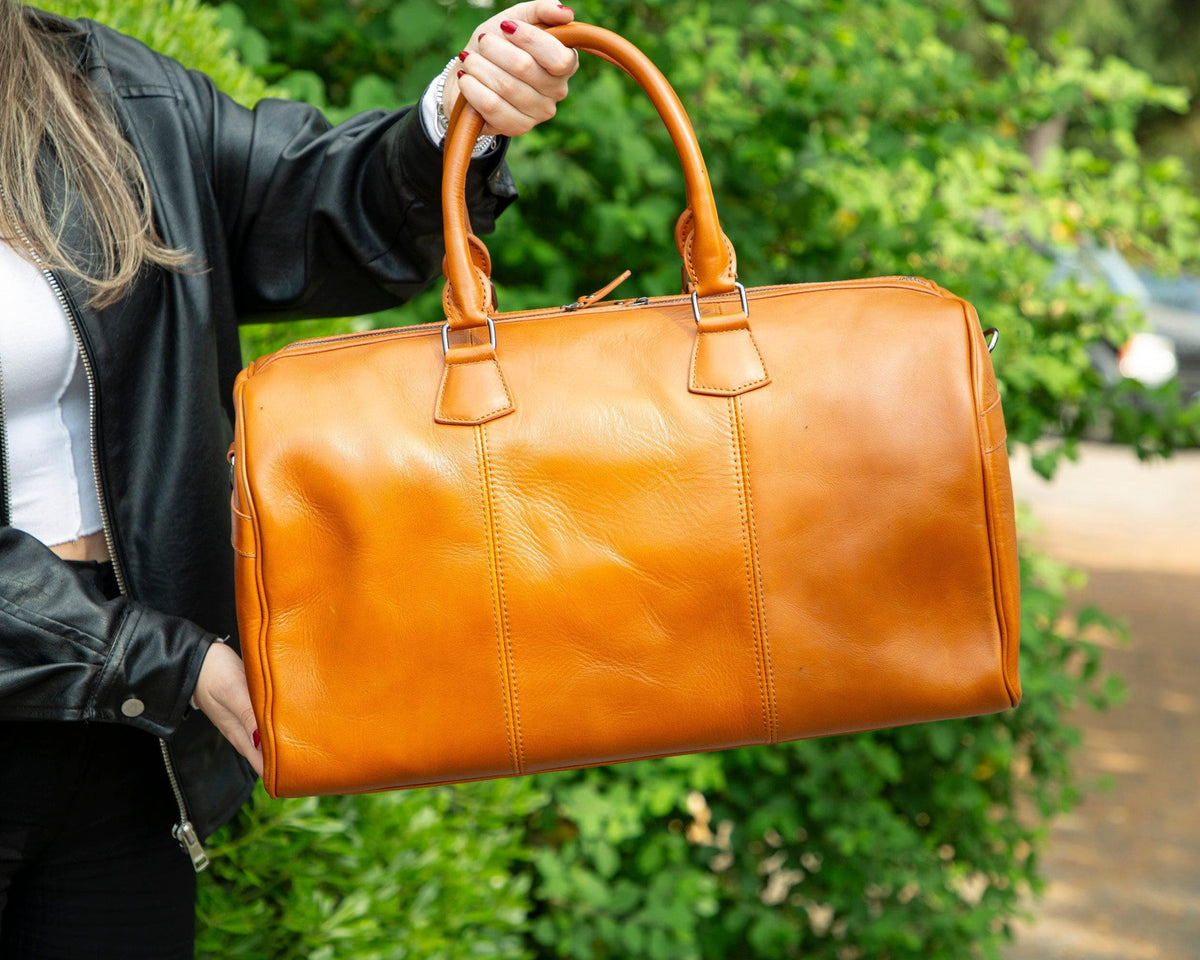 Dolly Leather Weekend Duffle Bag Bouletta
