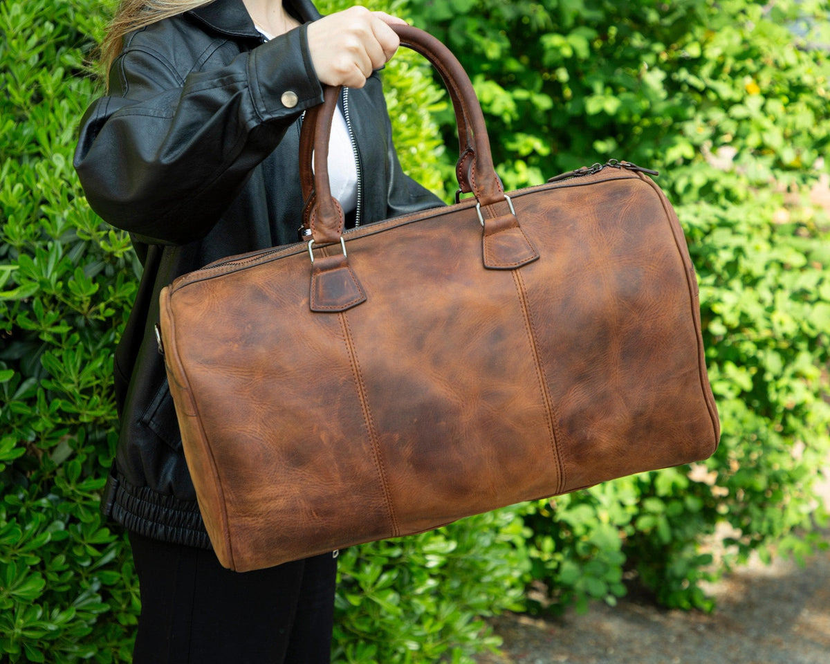 Dolly Leather Weekend Duffle Bag Bouletta