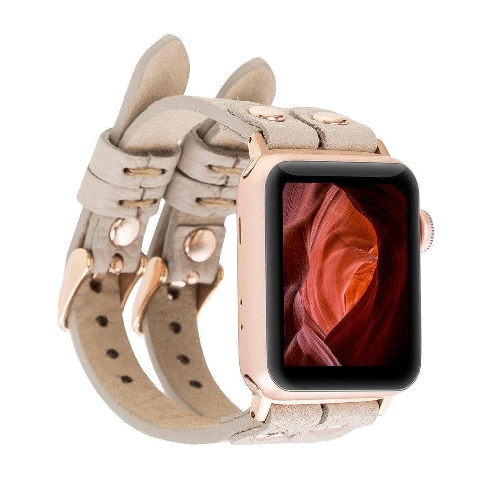 Durham Ely Apple Watch Leather Straps ERC3 / Rose Gold Bouletta