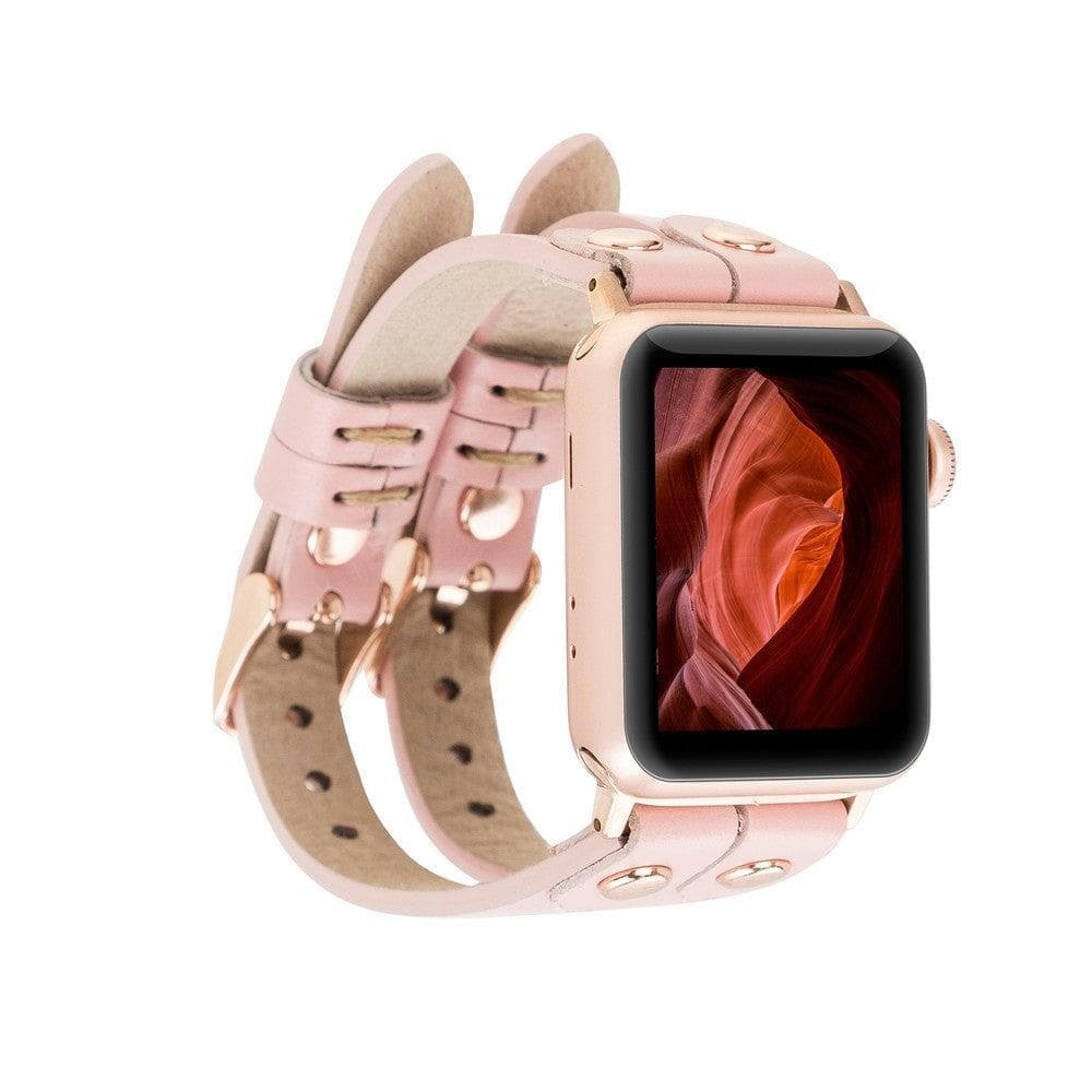 Durham Ely Apple Watch Leather Straps NU2 / Rose Gold Bouletta