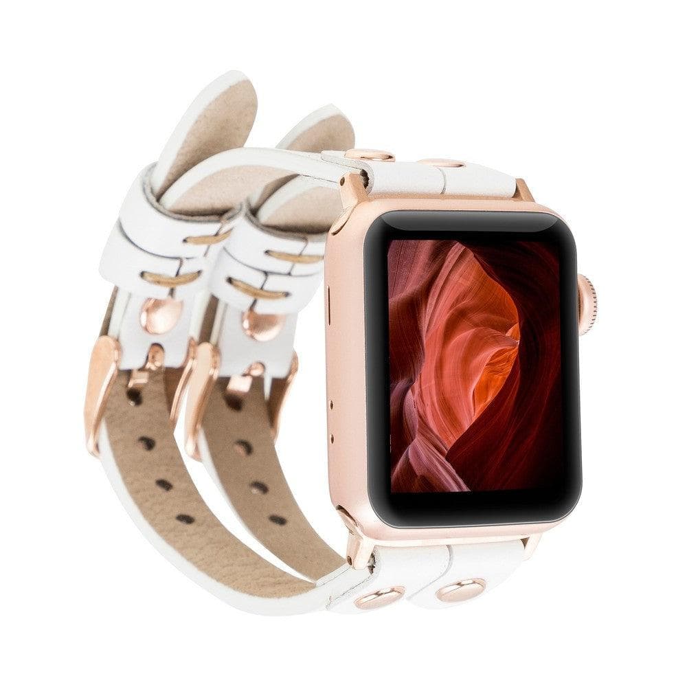 Durham Ely Apple Watch Leather Straps F3 / Rose Gold Bouletta