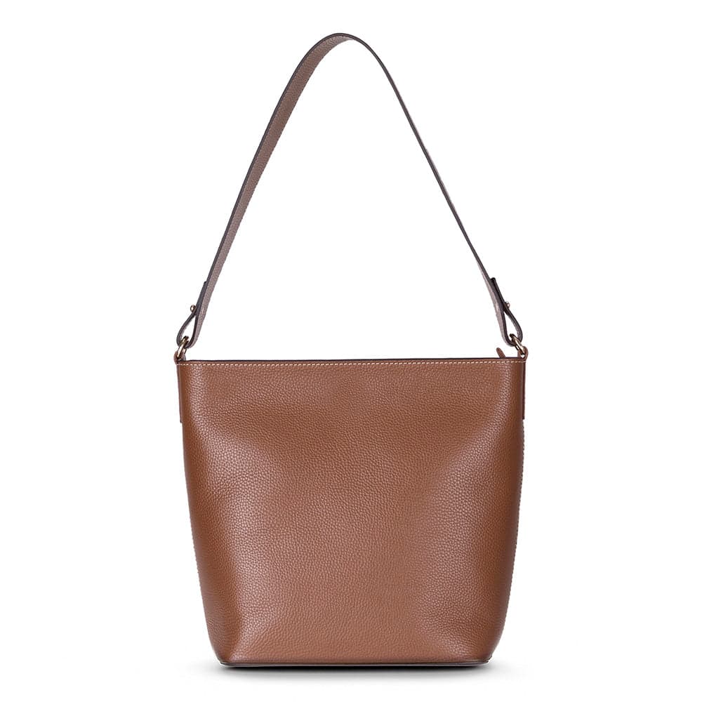 Elena Women's Leather Bag Tan Bouletta