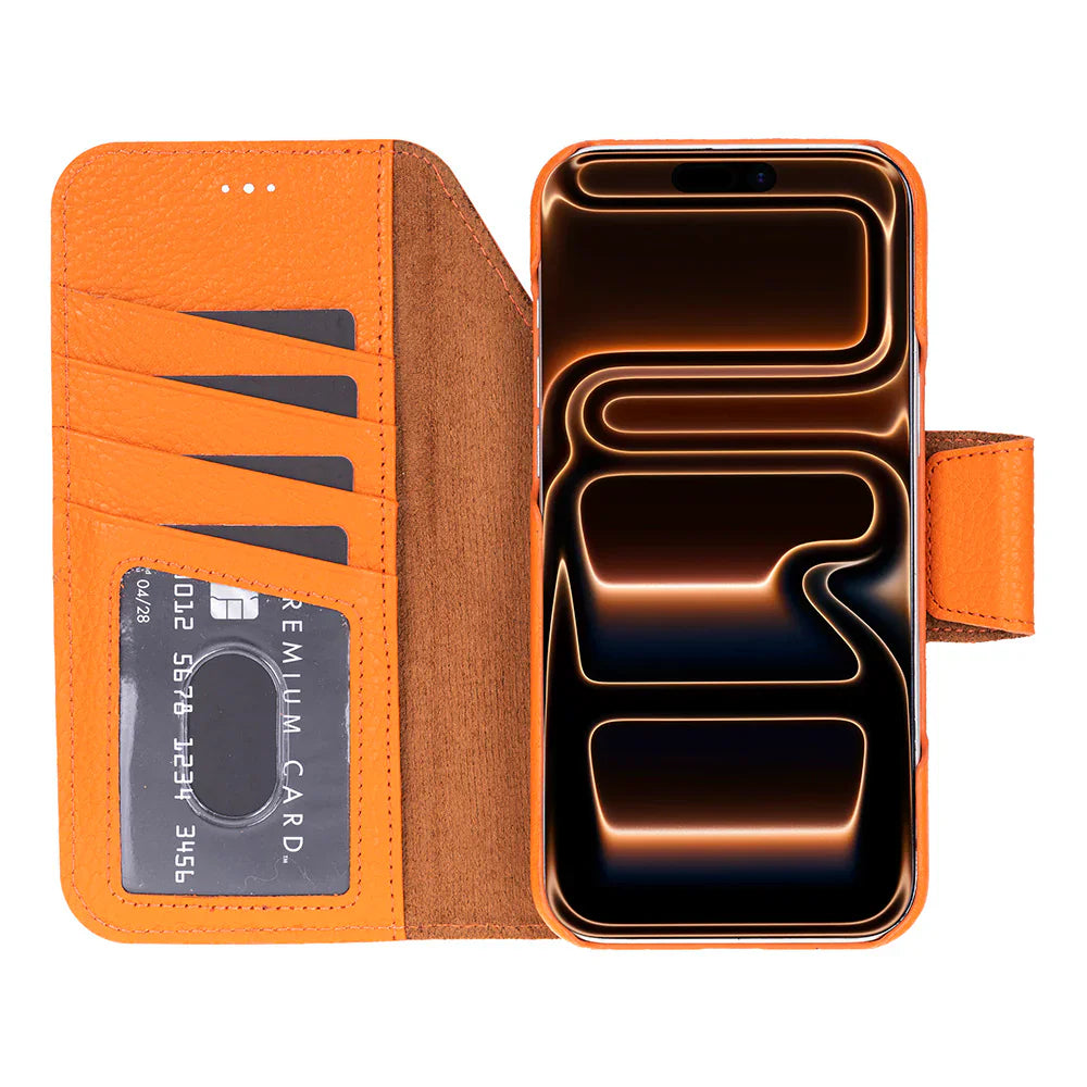 Elite Magic iPhone 17 Pro Detachable Leather Wallet Case Bouletta