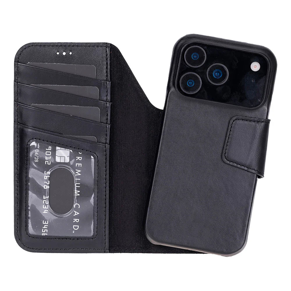 Elite Magic iPhone 17 Pro Leather Detachable Wallet Case Bouletta