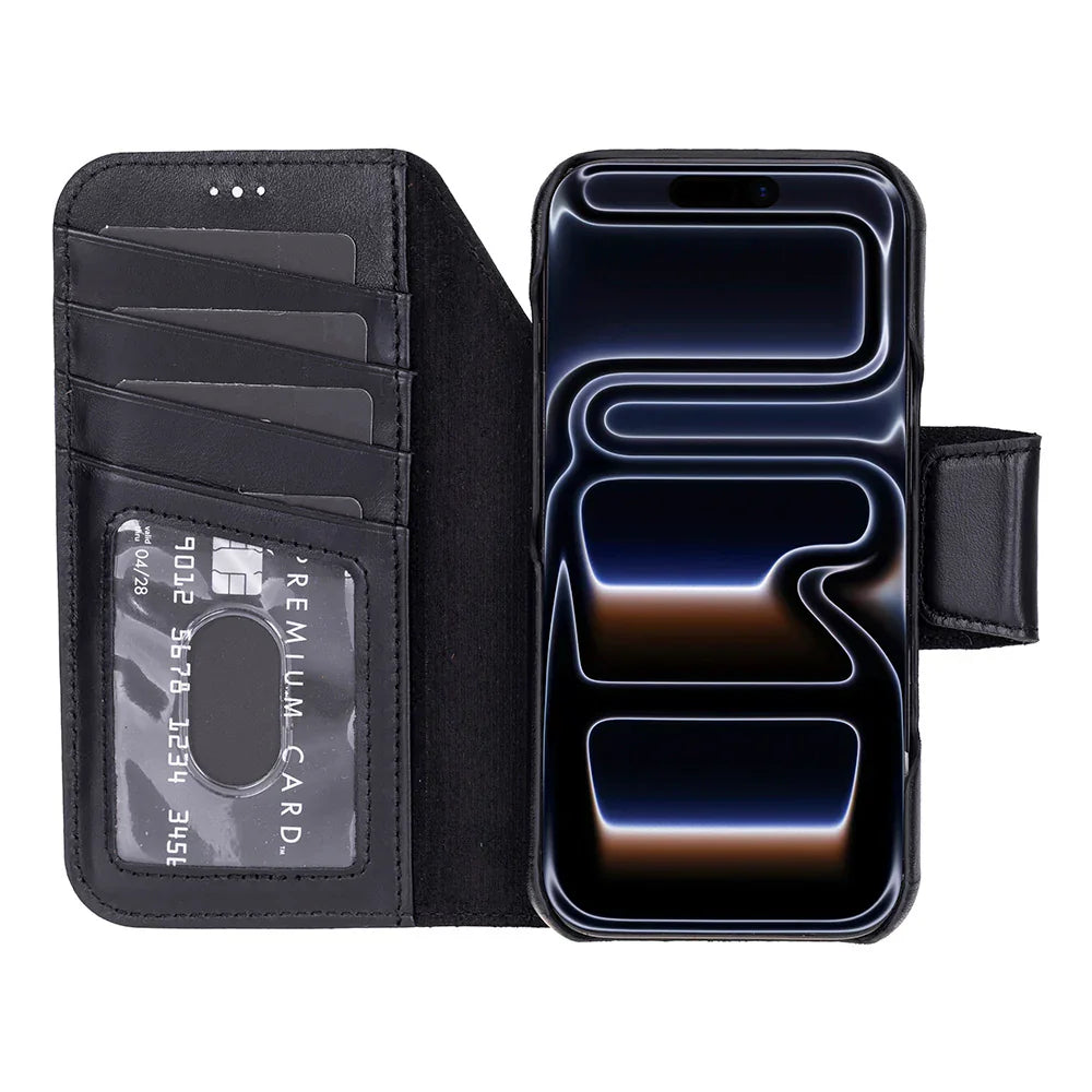 Elite Magic iPhone 17 Pro Max Detachable Leather Wallet Case Bouletta