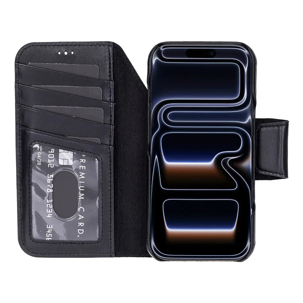 Elite Magic iPhone 17 Pro Max Leather Detachable Wallet Case Bouletta