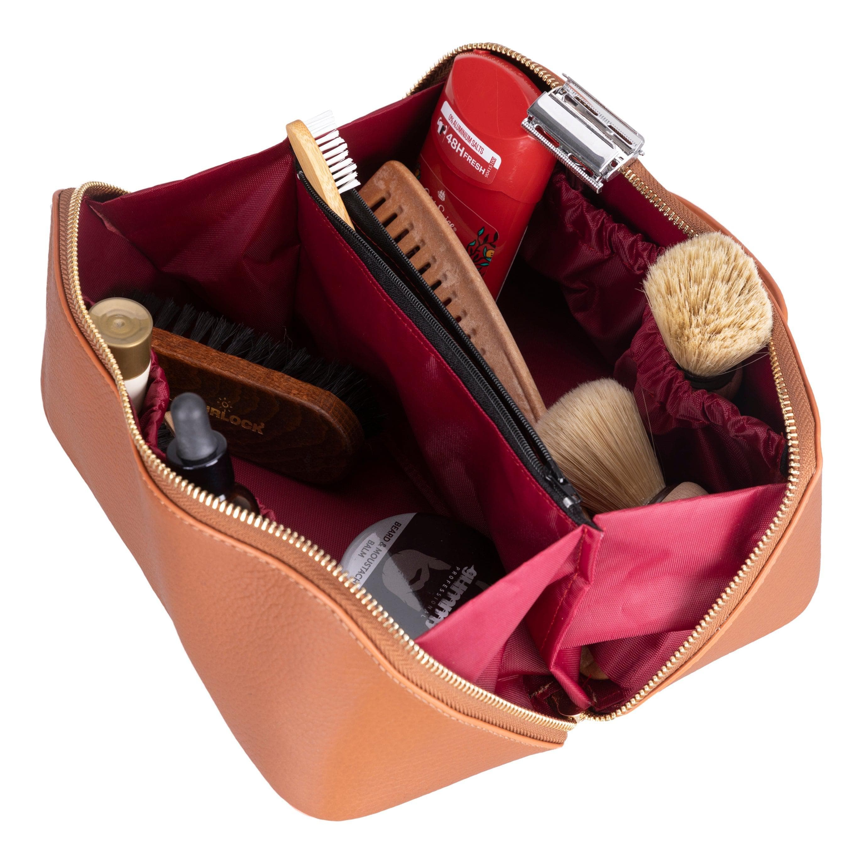 Ella Genuine Leather Dopp Kit Bouletta