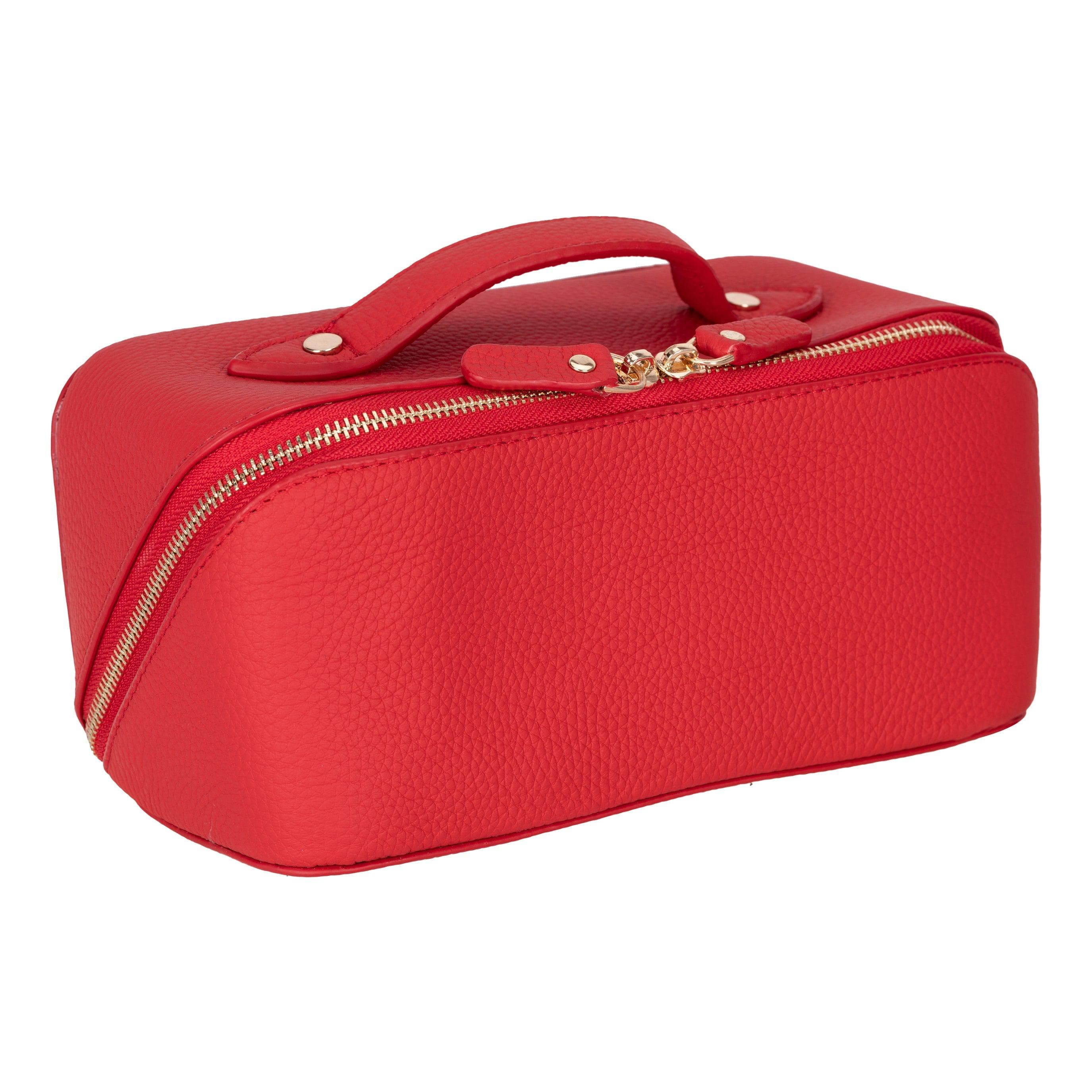 Ella Genuine Leather Dopp Kit Flame Bouletta