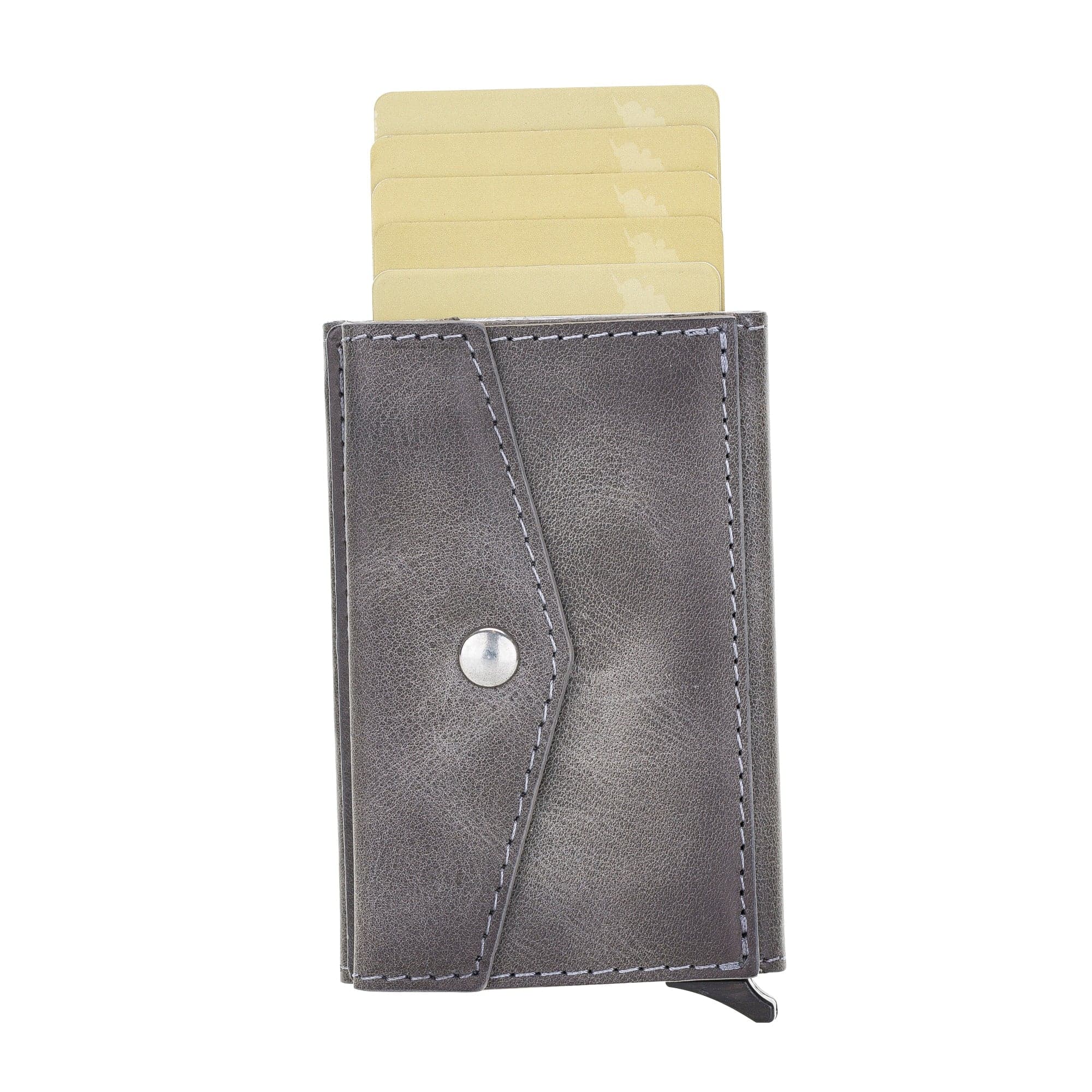 Envelope Mechanical Card Holder Gray Bouletta